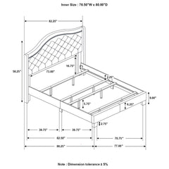 Maassluis - Bed With Button Tufted Headboard