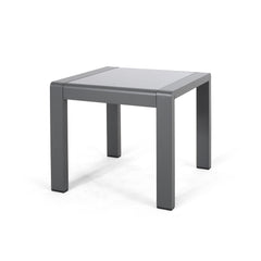 Cape Coral - Contemporary Side Table With Frosted Glass Top