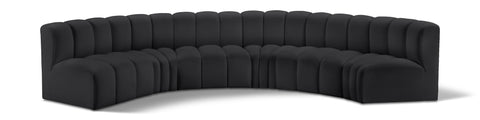 Arc - Faux Leather 6 Piece U-Shaped Modular Sofa