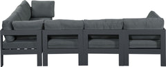 Nizuc - Outdoor Patio 6 Piece Modular Sectional With Gray Frame