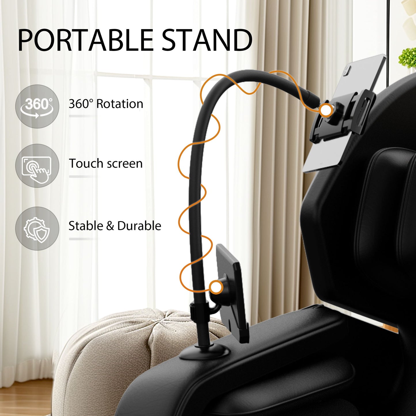 Massage Chair Recliner With Zero Gravity, Full Body Air Pressure - Black