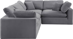 Comfy - 4 Piece Velvet Modular Sectional
