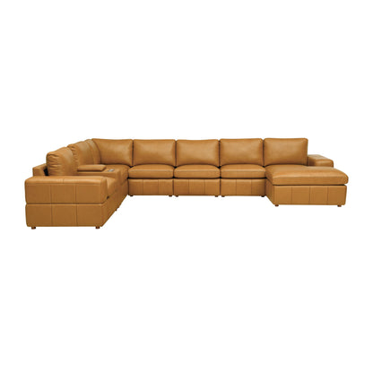 Modular Sectional With Large Square Arms, Custom Configuration