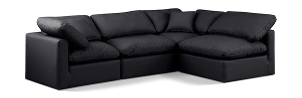 Indulge - Faux Leather 4 Piece Modular Sectional