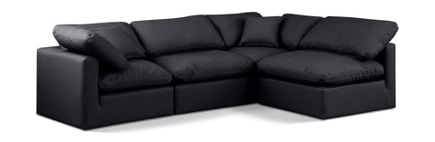 Indulge - Faux Leather 4 Piece Modular Sectional
