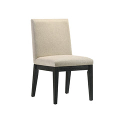 Froja - Side Chair (Set of 2) - Beige Fabric & Black