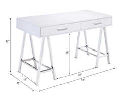 Coleen - High Gloss Writing Desk With USB
