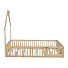 House Platform Bed With Guardrail