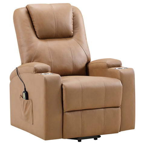 Macklin - Power Lift Massage Recliner With Heat And Dual Cupholders