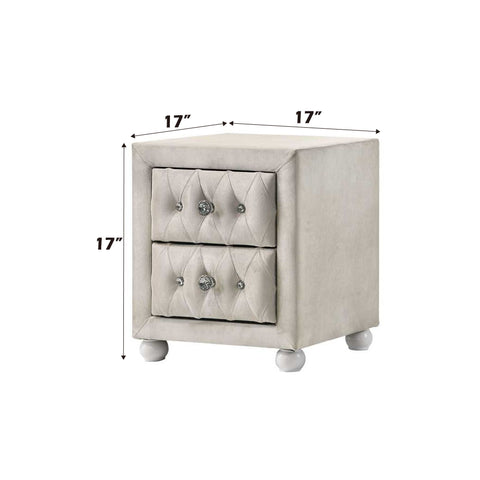 Reggie - Nightstand - Beige