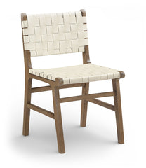 Entwine - Vegan Leather Upholstered Dining Chair - Painted Brown