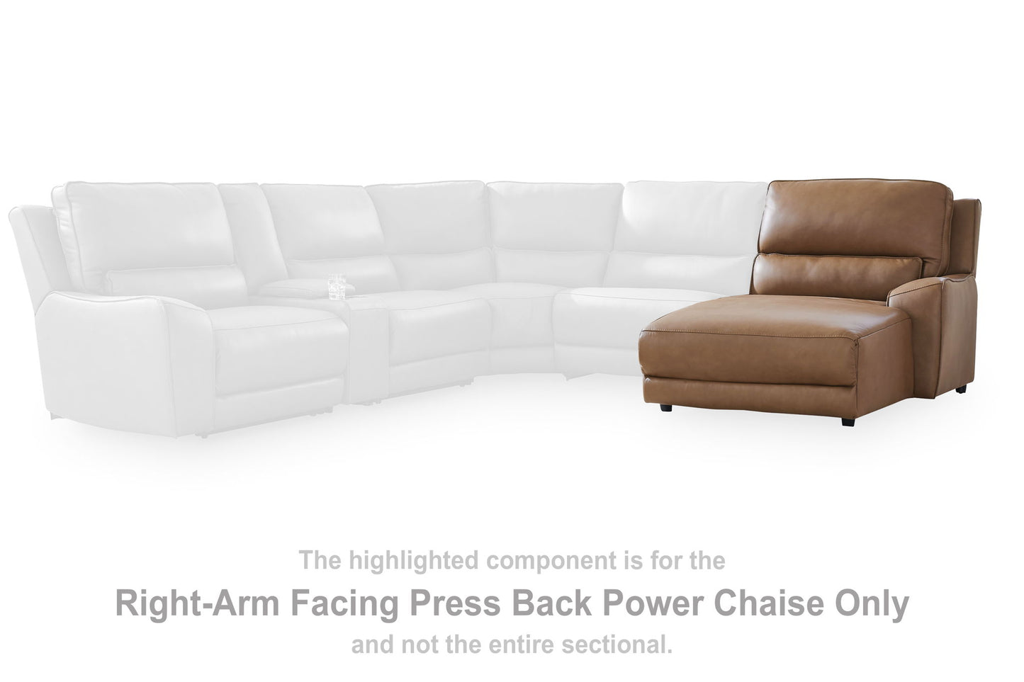 DeepWakes - RAF Press Back Power Chaise - Caramel