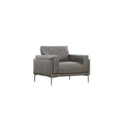 Transitional Fabric Chair - Dark Gray