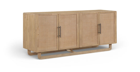 Sova - Solid Wood, Oak Veneer And Stainless Steel Sideboard/Buffet