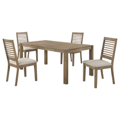 Umbarger - 5 Piece Rectangular Dining Set - Brown