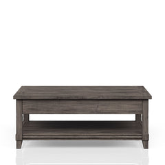 Lift Top Cocktail Table With Casters - Gray
