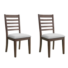 Upholstered Armless Chairs With High Ladder Back