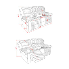 Bruni - Console Reclining Loveseat With Manual Recline