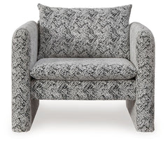 Kenbell - Accent Chair - Black / White