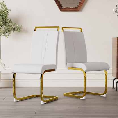 Side Dining Room Chair, Padded Seat High Back