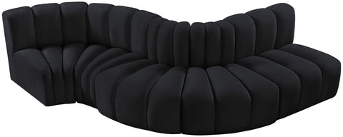 Arc - Velvet 5 Piece Modular Sofa