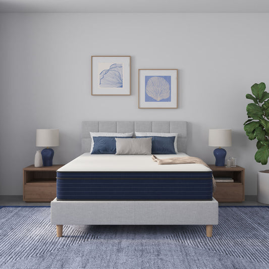 10" Medium Firm Euro Top Hybrid Cooling Gel Infused Pocket Spring And Memory Foam Mattress