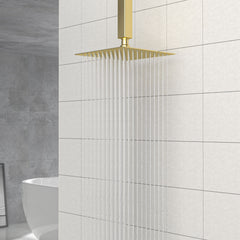 8" Square Rain Shower Head, Ceiling / Wall Mount Stainless Steel Bath Fixture