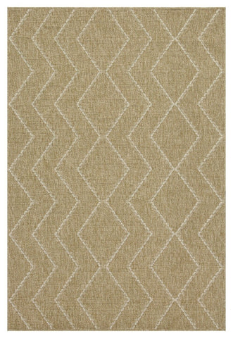 Earth - 5'3" X 7'3" Indoor, Outdoor Area Rug - Jute / White