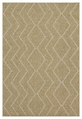 Earth - 5'3" X 7'3" Indoor, Outdoor Area Rug - Jute / White