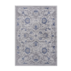 Marfi - 8' X 10' Oriental Area Rug - Blue / Silver