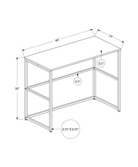 Computer Desk, Home Office, Laptop, Left & Right Set-Up, Storage Drawers, Work, Contemporary, Modern - Black