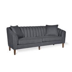Contemporary 3 Seater Sofa With Plush Accents