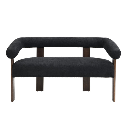 Modern Round Armrest Loveseat