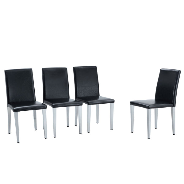 Elegant Upholstered Chairs & Metal Legs
