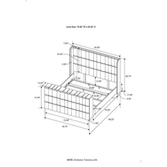 Isaiah - Bed With TV Lift-LED Speakers And Fireplace