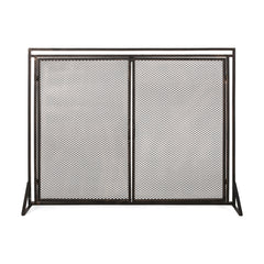 Samantha - Iron Fireplace Screen 2 Door Design