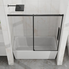 Semi Frameless Tub Sliding Shower Door