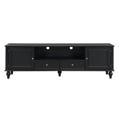 TV Stand For TVs Up To 80", Entertainment Center With Open Compartment
