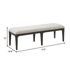 Upholstered Bench - Brown