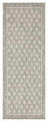 Sunshine - 5'3" X 7'3" Indoor, Outdoor Polypropylene Area Rug - Silver