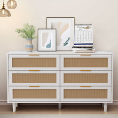 6 Drawer Storage Modern Cabinet For Bedroom
