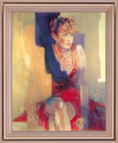 Crimson Reflection - 28" x 34" Framed Wall Art