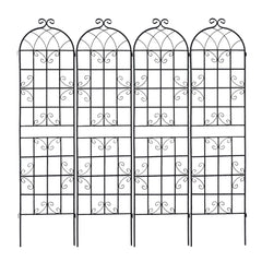 Metal Garden Rustproof Trellis For Climbing Plants Outdoor Flower Support