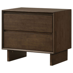 Hemlock - 2 Drawer Nightstand Bedside Table - Brown