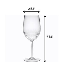 Tritan Hammer - Leadingware Unbreakable Design Plastic Wine Glasses (Set of 4), Bpa Free, 12Oz - Clear