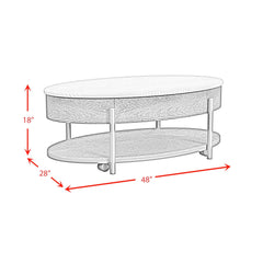 Nica - 2 Piece Occasional Table Set - White / Dark Espresso