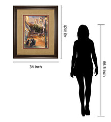 Twilight Time In Paris By Marilyn Hageman - Framed Print Wall Art - Gold