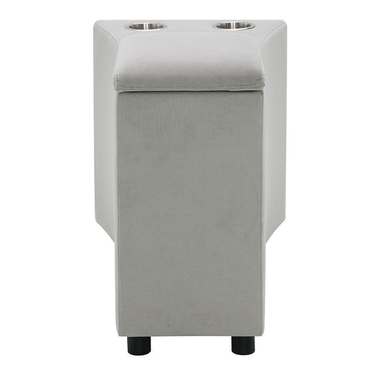 Emee - Console With USB - Gray Corduroy
