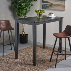 Bar Table With Tapered Legs - Gray