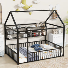 House Frame With Fence And Shelves